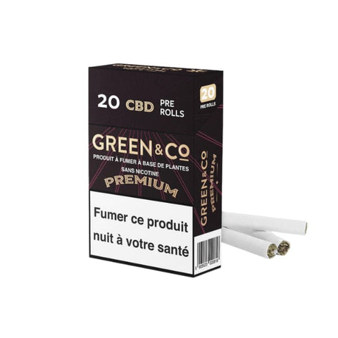 Cigarette CBD Green co premium l'entre potes cbd