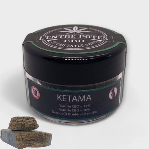 KETAMA-resine de CBD L entre potes CBD